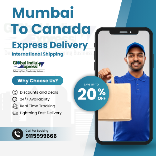 Mumbai To British Columbia Courier Charges